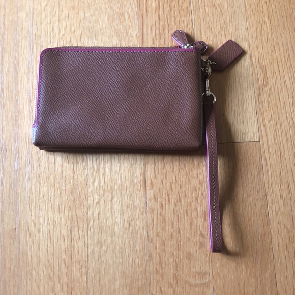 Coach Small Brown and Pink Bag - Picture 2 of 4